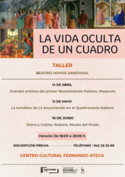 Taller "La vida oculta de un cuadro", a cargo de Beatriz Hoyos