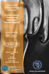 Concierto de los alumnos del Conservatorio Ataúlfo Argenta