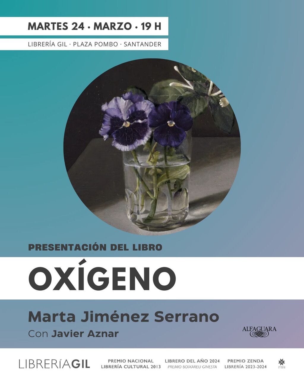 Presentación de "Oxígeno", de Marta Jiménez Serrano