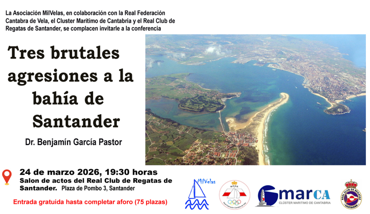 "Tres brutales agresiones a la bahía de Santander", charla