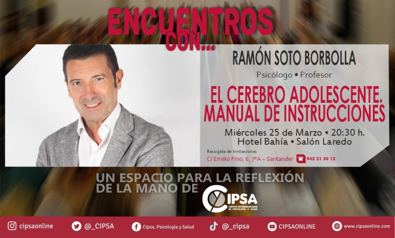 "El cerebro adolescente. Manual de instrucciones", encuentro con Ramón Soto