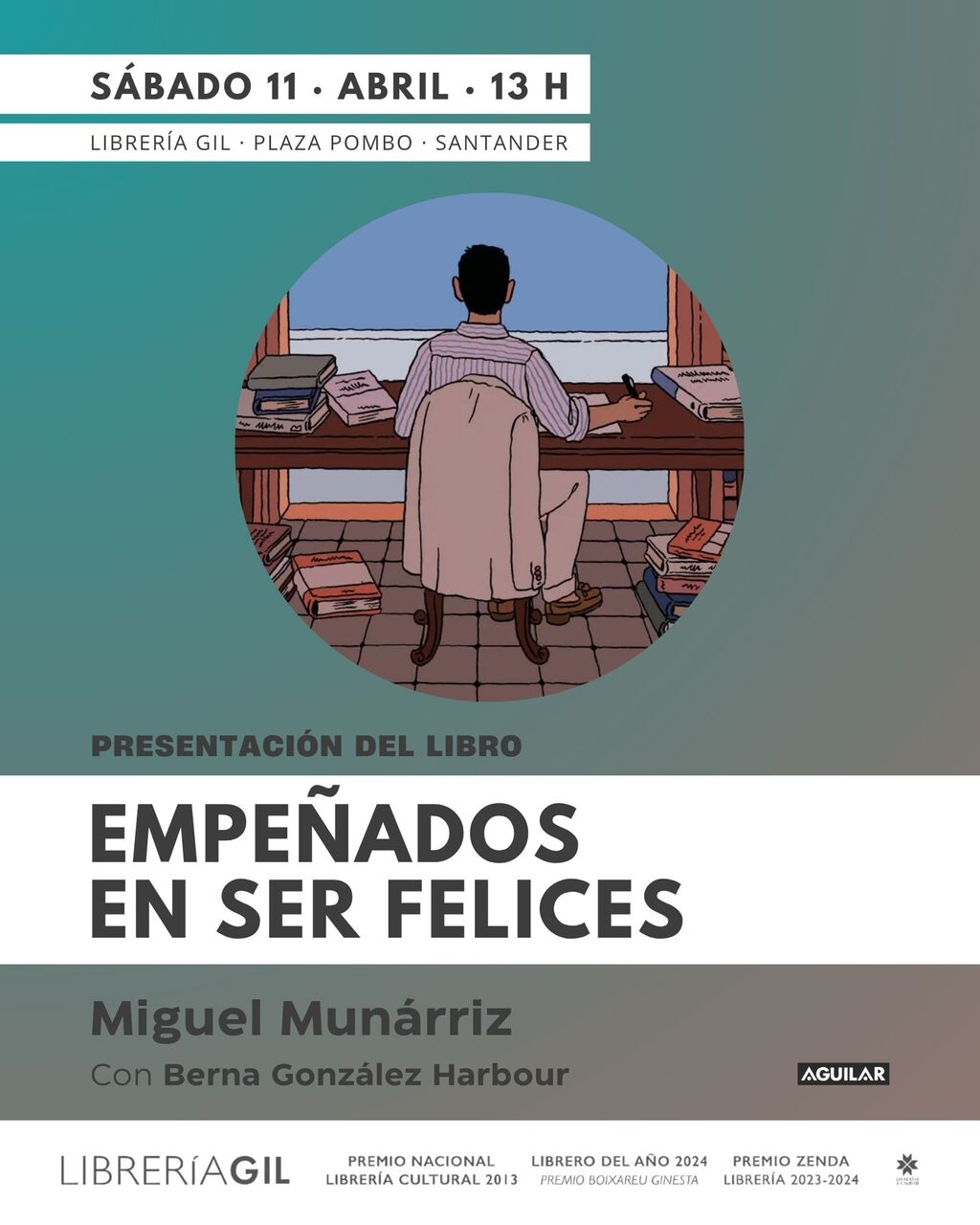 Miguel Munárriz presenta su libro "Empeñados en ser felices"
