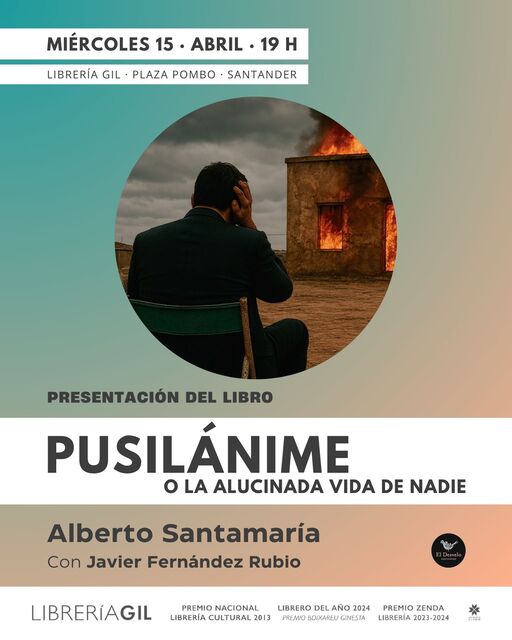 Alberto Santamaría presenta su novela "Pusilánime"