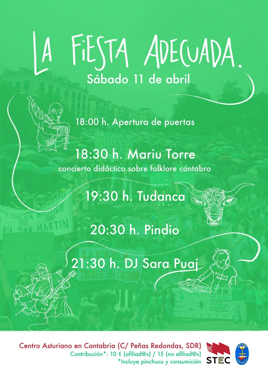 "La fiesta adecuada" con Mariu Torre, Tudanca, Pindio y Sara Puaj