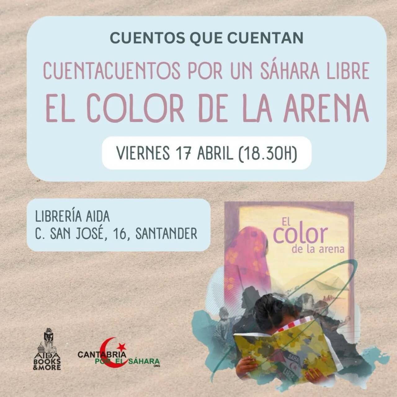 "El color de la arena", cuentacuentos en AIDA
