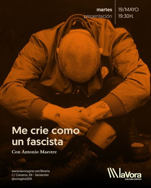 Antonio Maestre presenta el libro  "Me crie como un fascista"