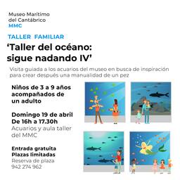 "Taller del océano: sigue nadando IV", actividad familiar