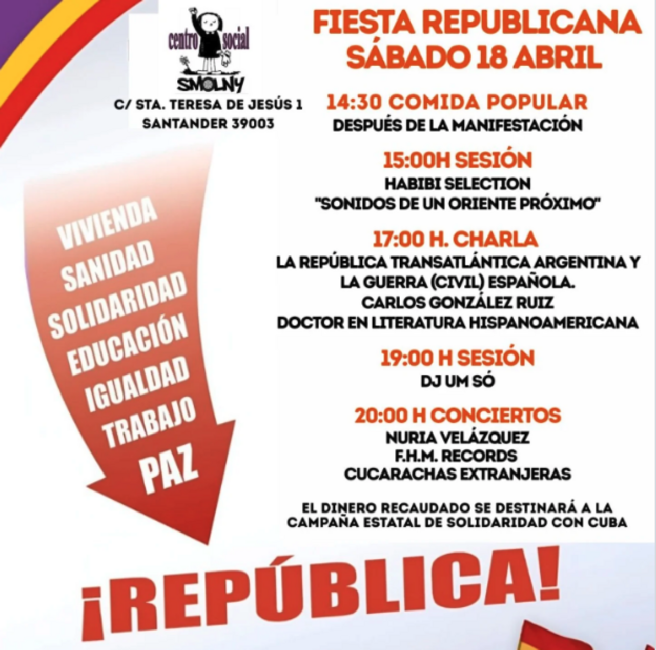 Fiesta republicana: conferencia y conciertos