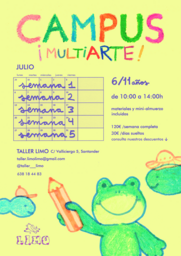 Campus infantil de verano multiarte