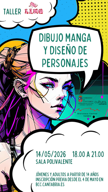 Taller de dibujo manga y diseño de personajes con Eva Gárate