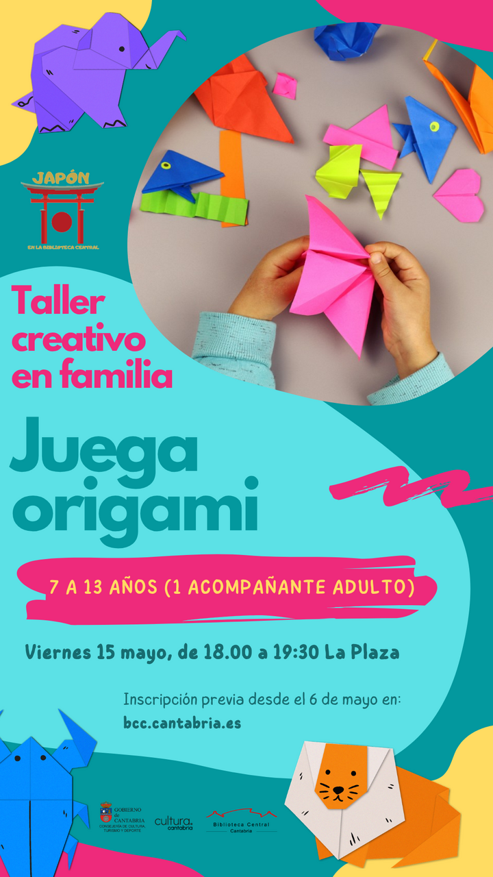 "Juega Origami”. Taller creativo de Origami en familia