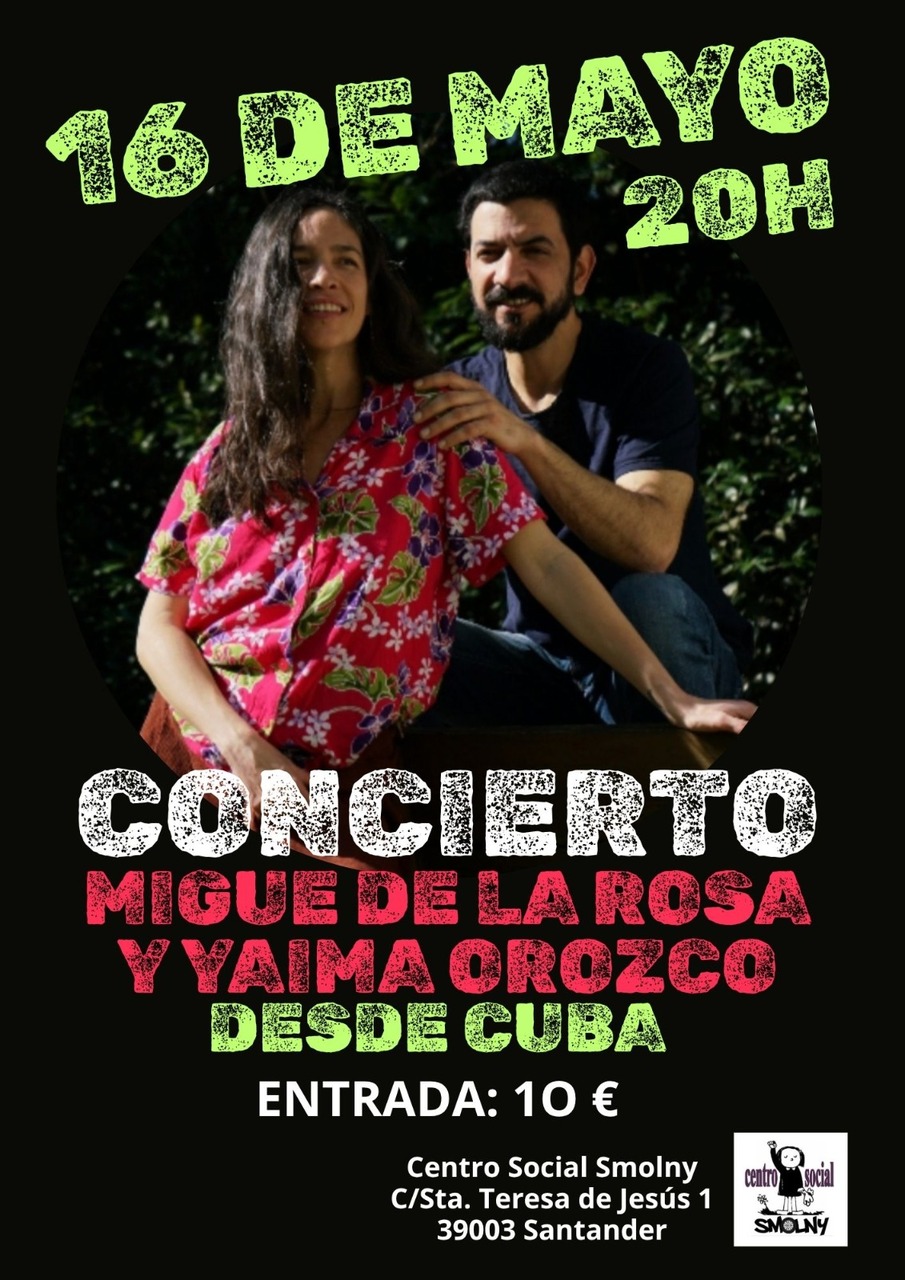 Concierto del dúo cubano Migue de la Rosa y Yaima Orozco 