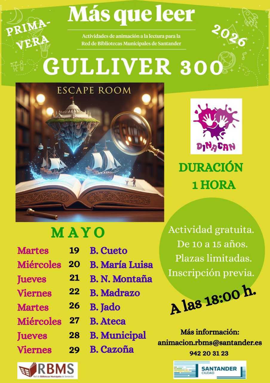 "Gulliver 300", escape room de animación a la lectura