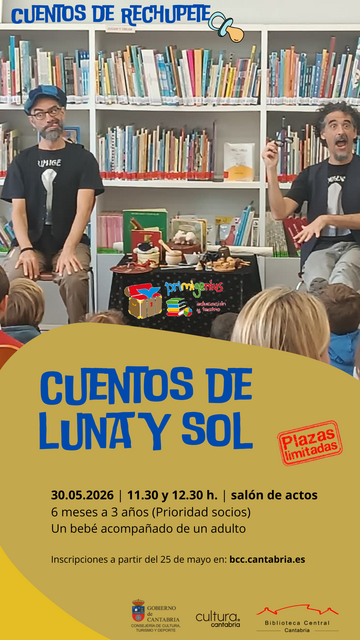 "Cuentos de luna y sol" para bebés de 6 meses a 3 años