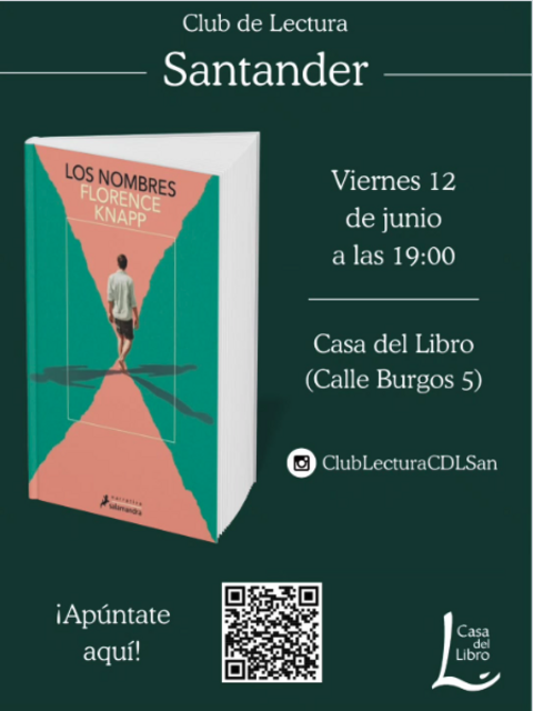 Club de Lectura de Casa del Libro: “Los nombres ” de Florence Knapp