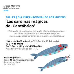 Taller infantil "Las sardinas mágicas del Cantábrico"