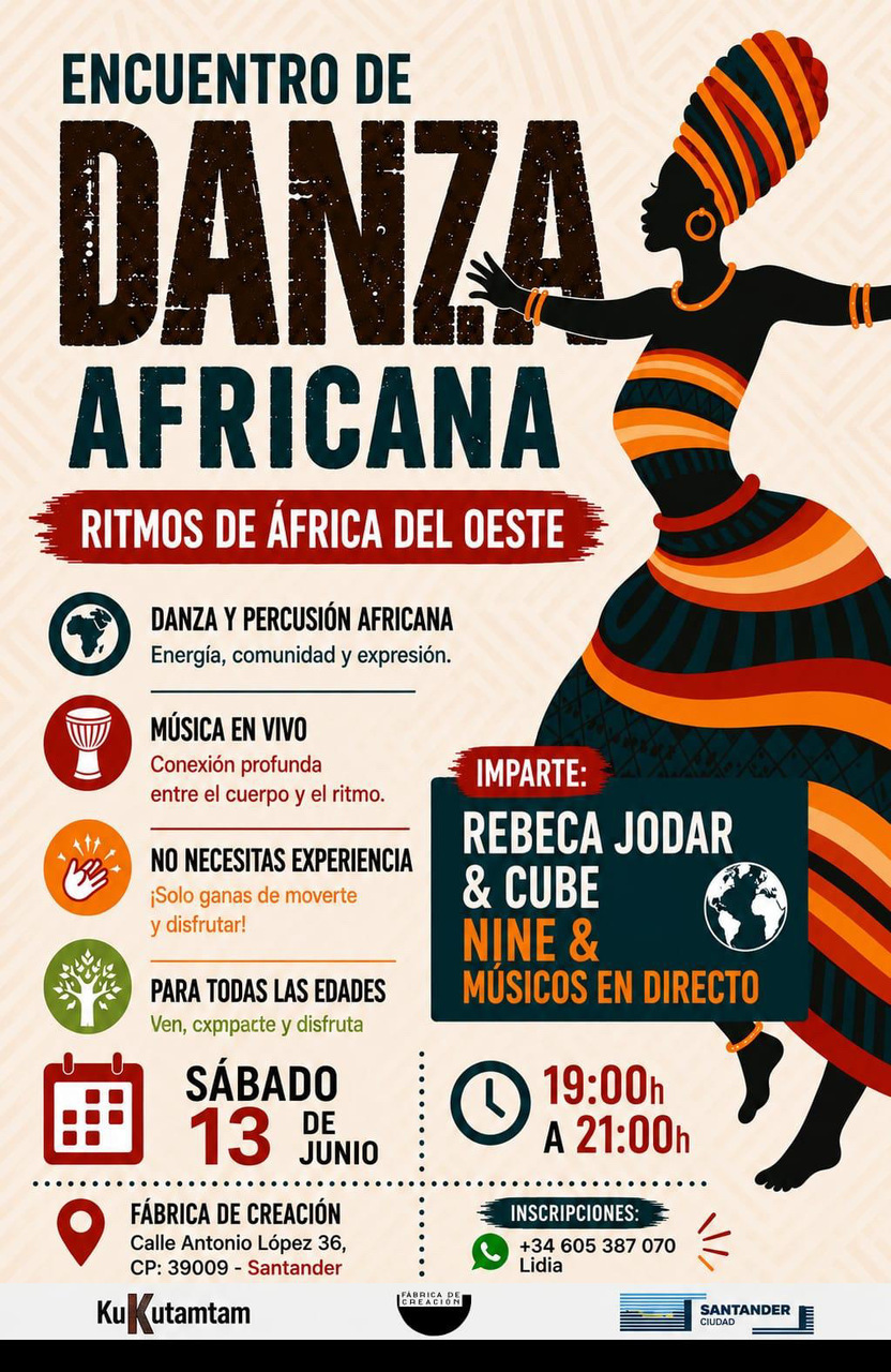 Encuentro de danza africana. Ritmos de África del Oeste