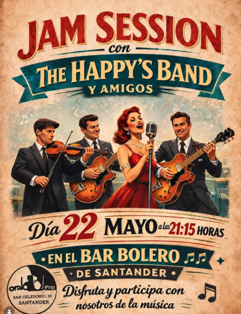 Jam Session con The Happy´s Band y amigos