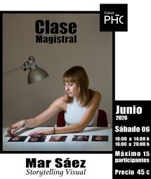 Clase magistral con Mar Sáez: "Storytelling Visual - De la idea a la materialización"