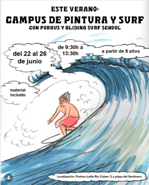 Campus de pintura y surf de Gliding y Porbus