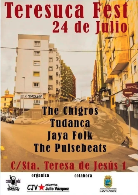 Teresuca Fest: The Chigros, Tudanca, Jaya Folk y The Pulsebeats
