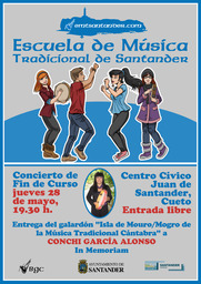 Concierto de fin de curso de la Escuela de Música Tradicional de Santander 