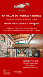 Jornadas de puertas abiertas al Archivo Histórico Provincial de Cantabria