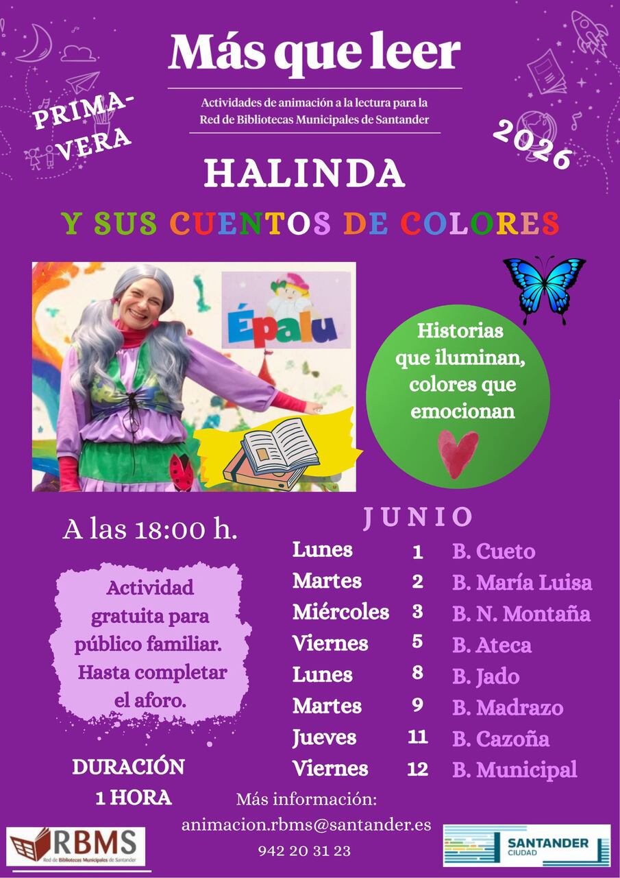 Más que leer: Halinda y sus cuentos de colores