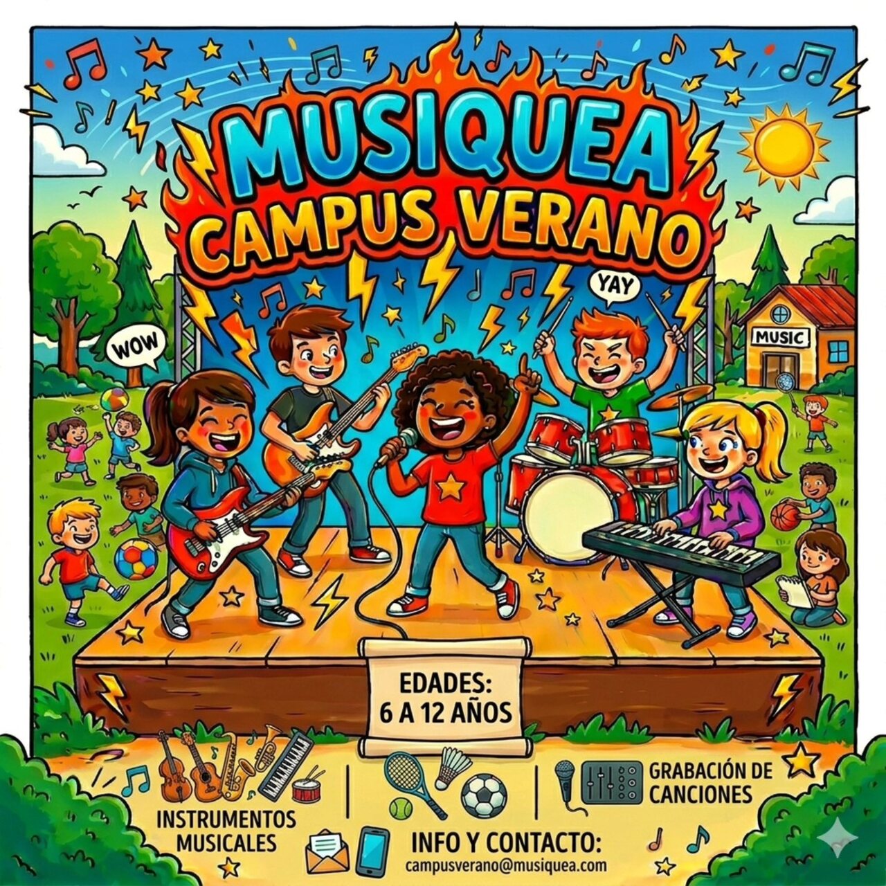 Campus infantil de verano de Musiquea