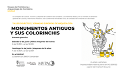 Taller infantil "Monumentos antiguos y sus colorinchis"