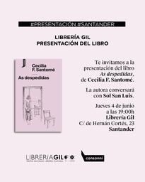 Cecilia F. Santomé presenta el libro "As despedidas"