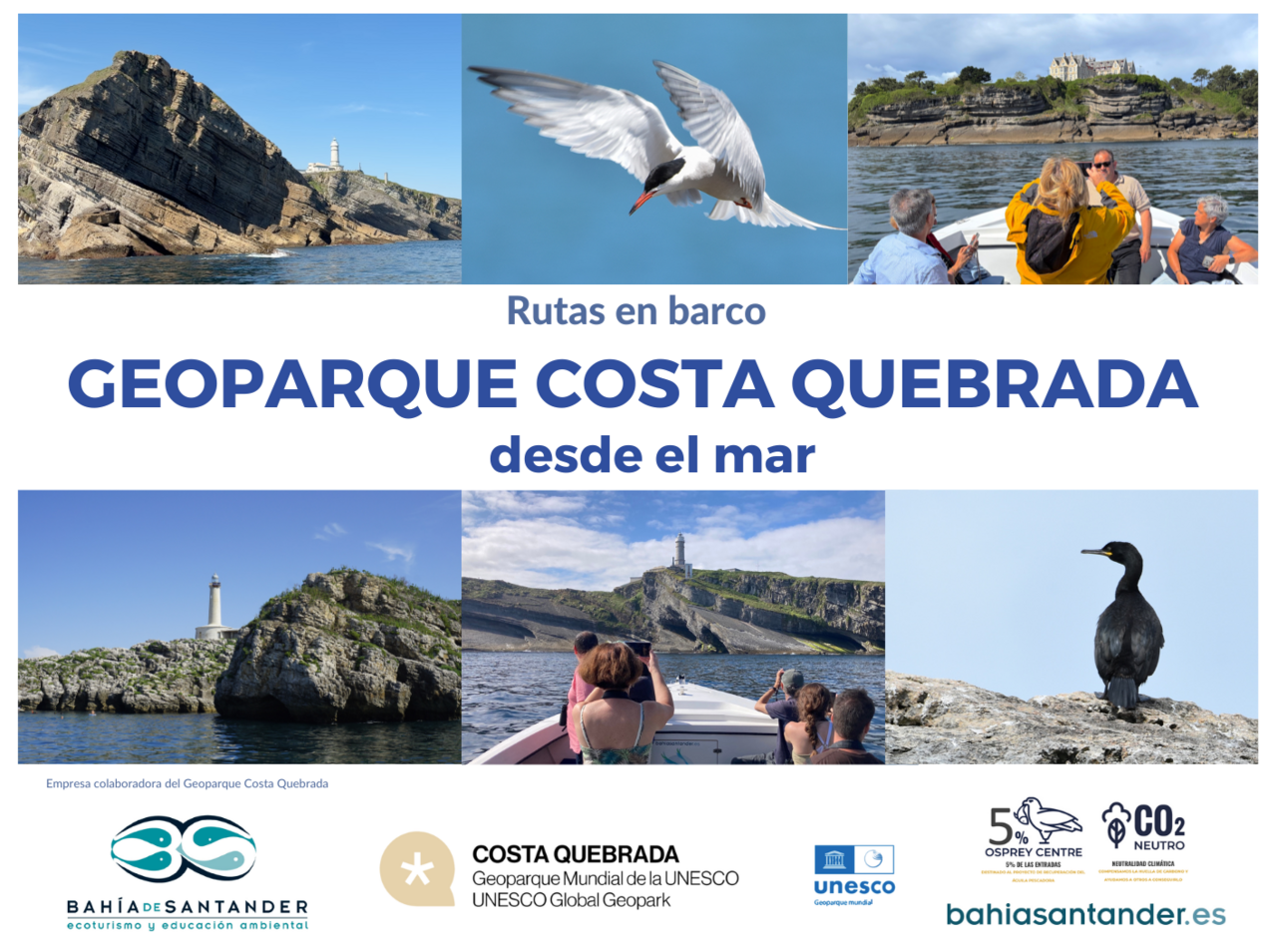 Rutas en barco por el Geoparque de Costa Quebrada