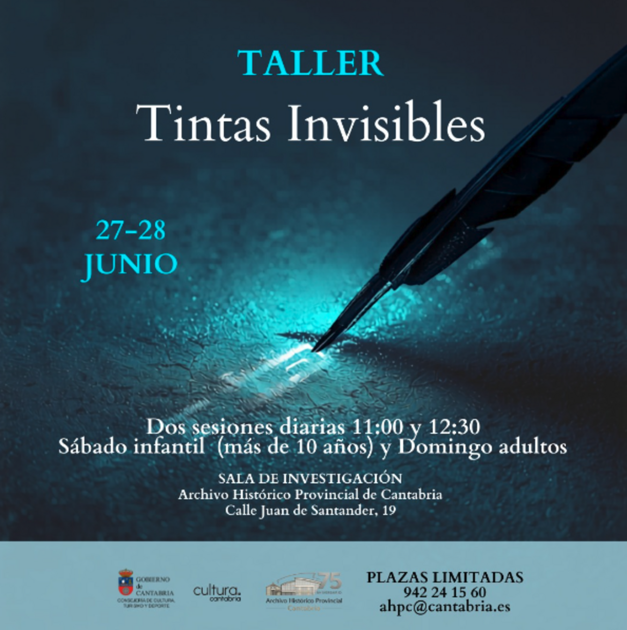 Taller de tintas invisibles para niños y adultos