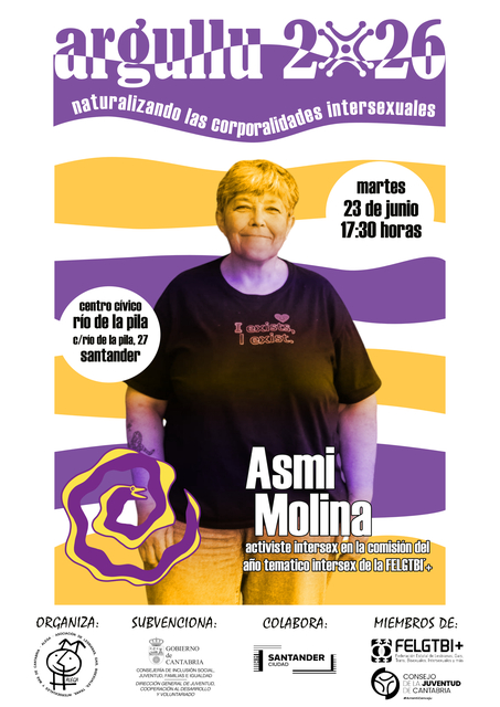 "Naturalizando las corporalidades intersexuales", a cargo de Asmi Molina