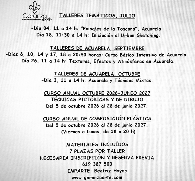 Taller de acuarela "Paisajes de la Toscana"