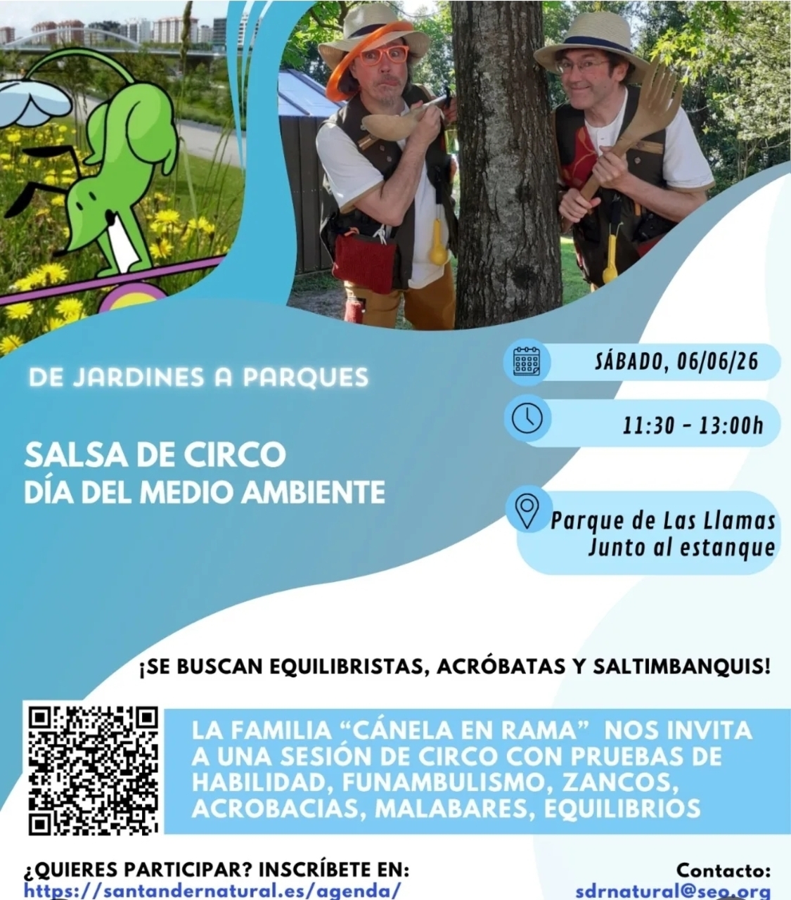 "Salsa de circo", jornada familiar por el Día del Medio Ambiente 