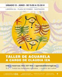 Taller de acuarela a cargo de Claudia Iza