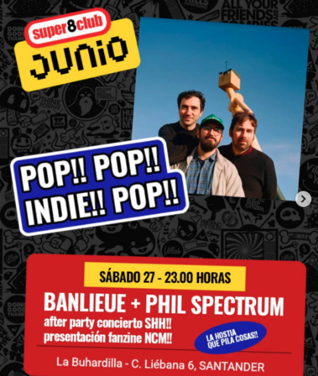Presentación del fanzine NCM y pinchada