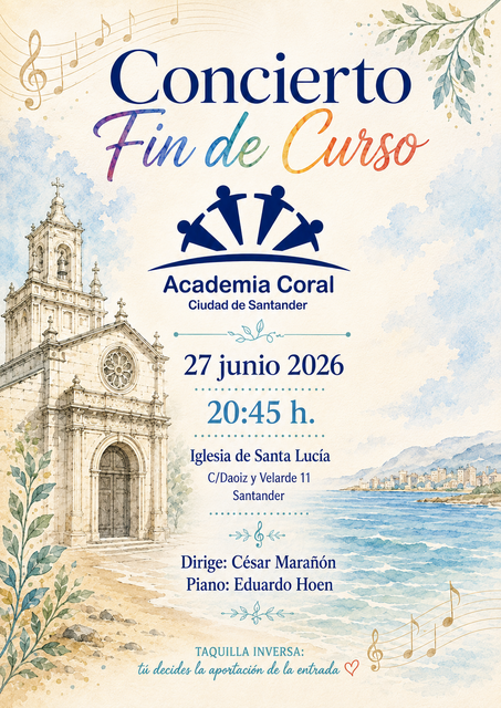 Concierto de fin de curso Academia Coral Ciudad de Santander