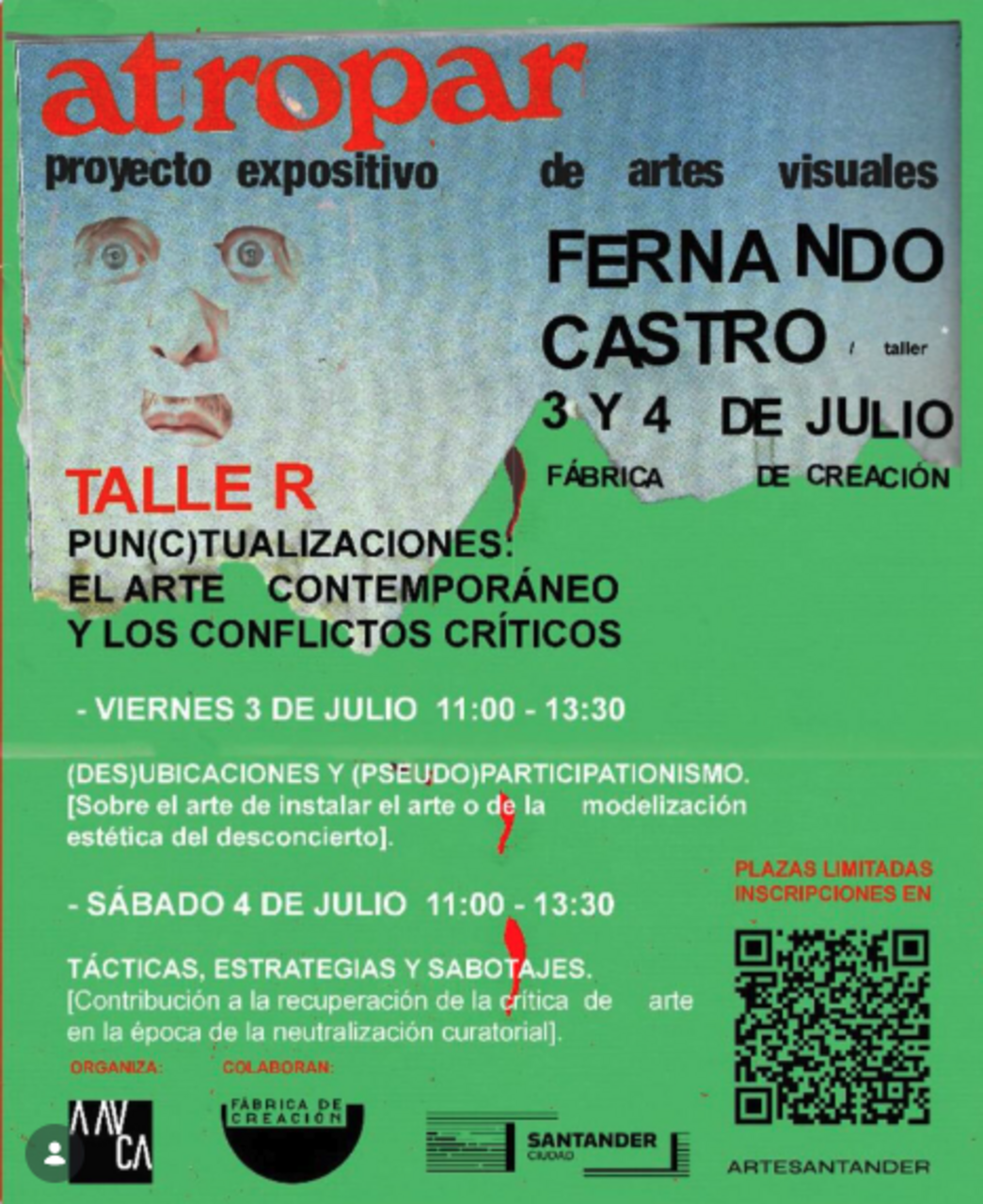Taller "Pun(c)tualizaciones: el arte contemporáneo y los conflictos críticos" con Fernando Castro