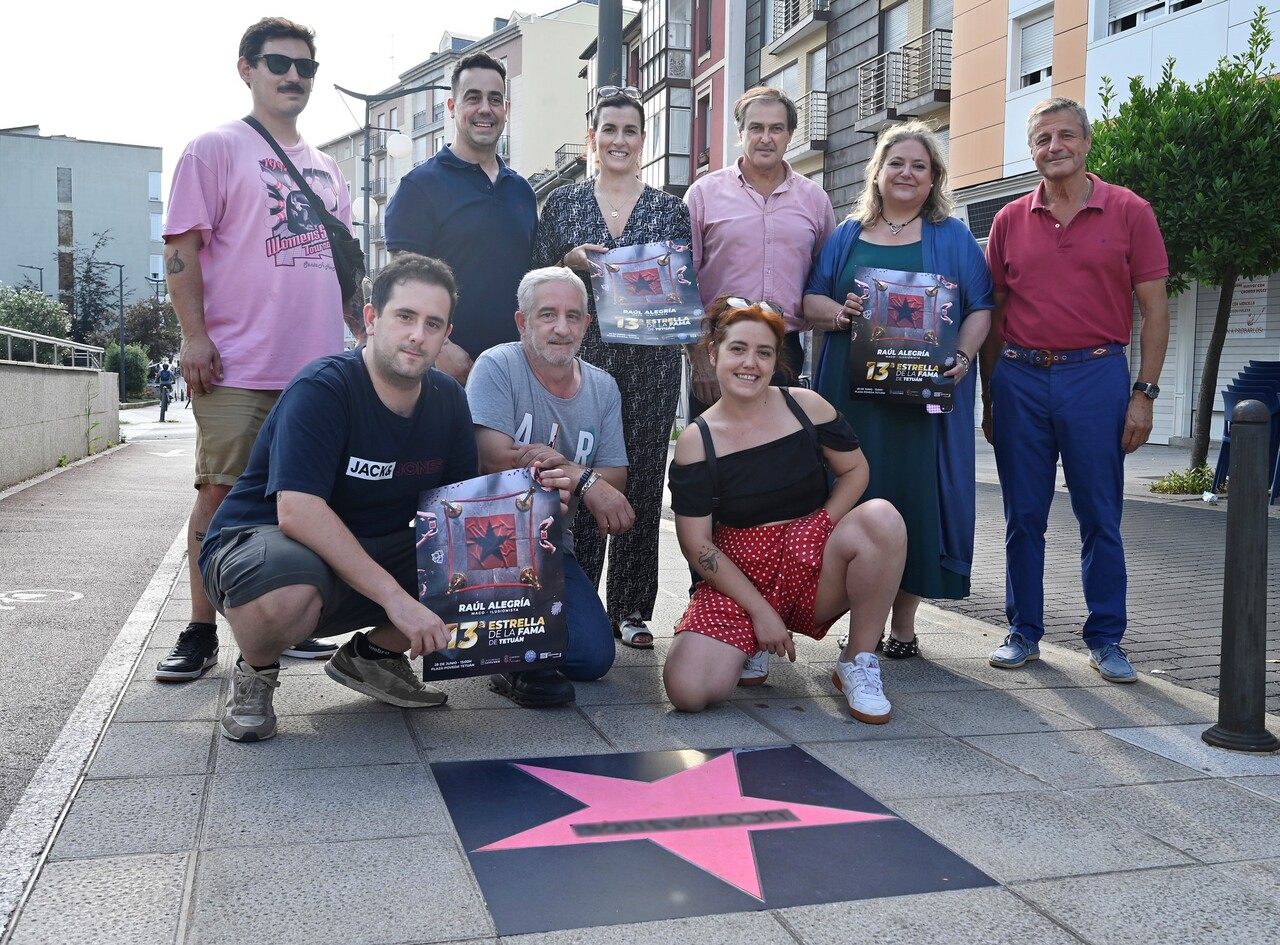 Nueva estrella en honor a Raúl Alegría en el Paseo de la Fama de Tetuán