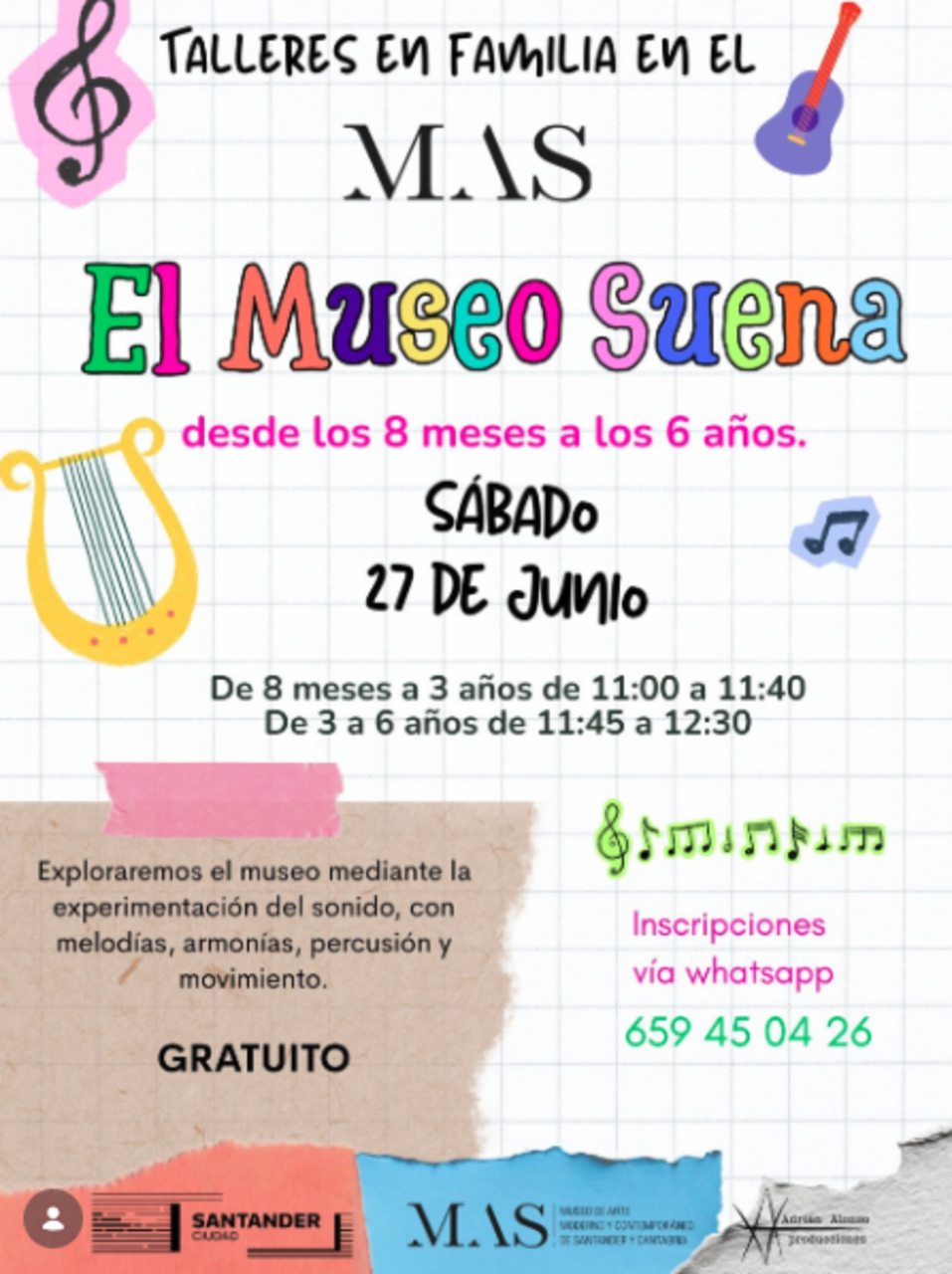 "El museo suena", taller familiar en el MAS
