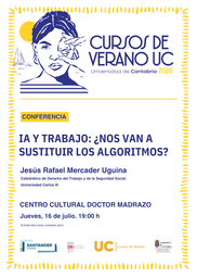 "IA y trabajo: ¿nos van a sustituir los algoritmos?", conferencia