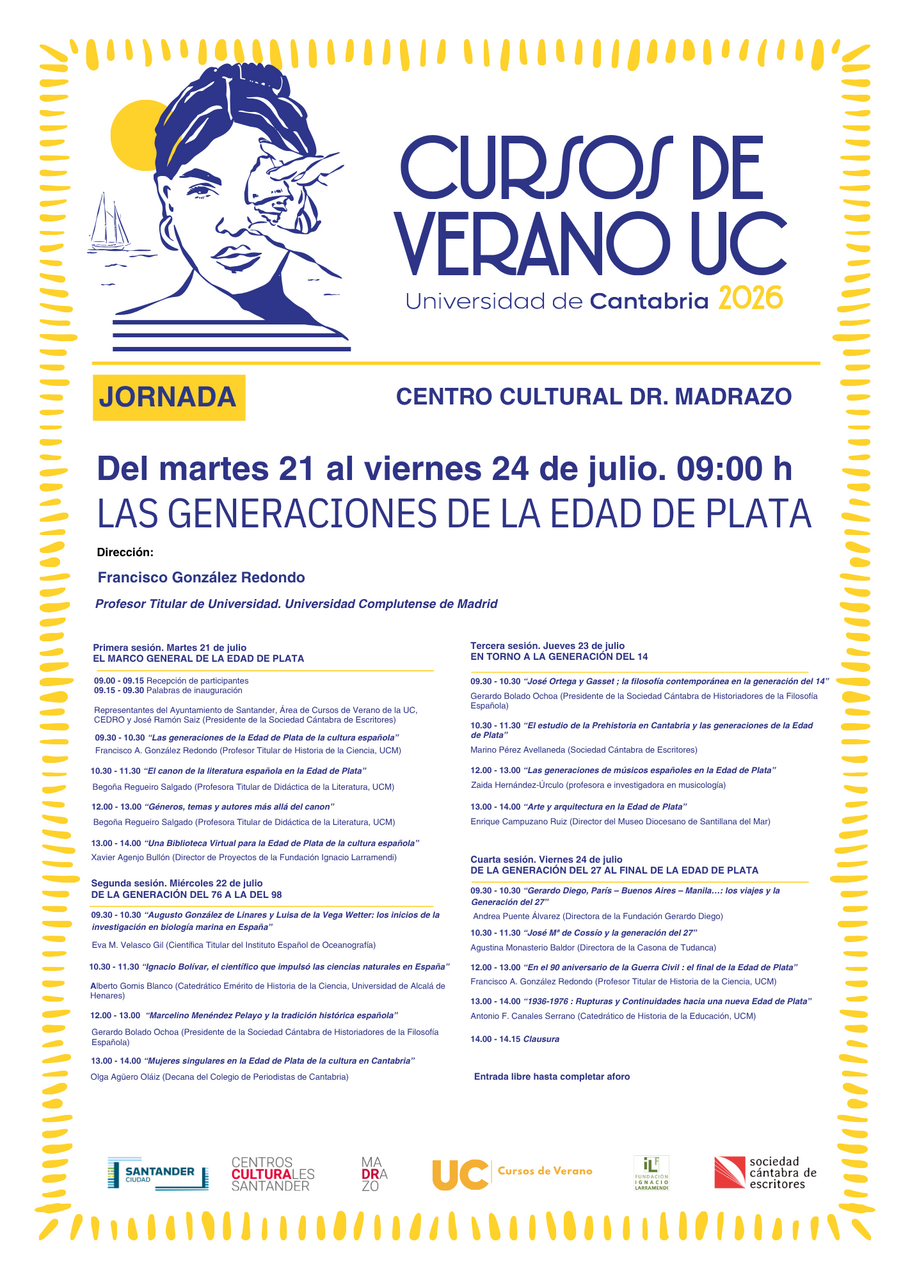 Jornadas formativas sobre “Las generaciones de la Edad de Plata”