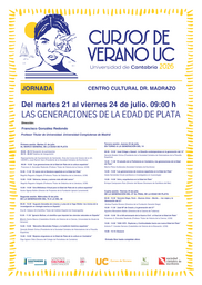 Jornadas formativas sobre “Las generaciones de la Edad de Plata”