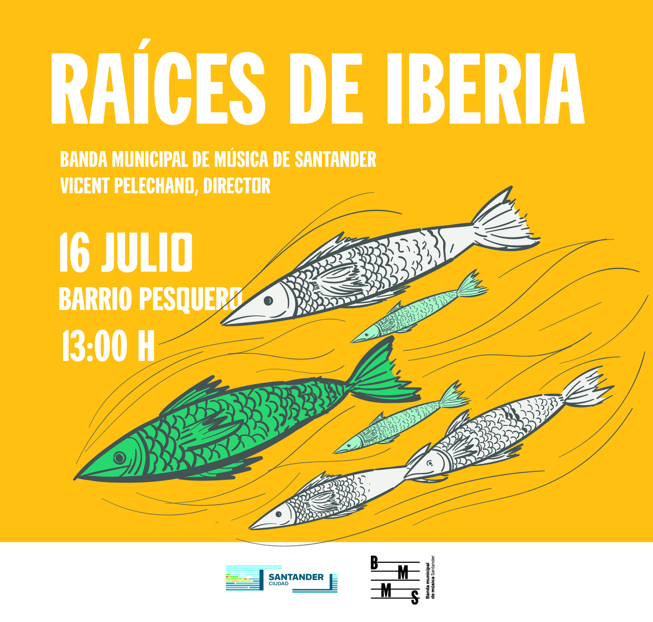 Raíces de Iberia, la banda municipal en el barrio Pesquero