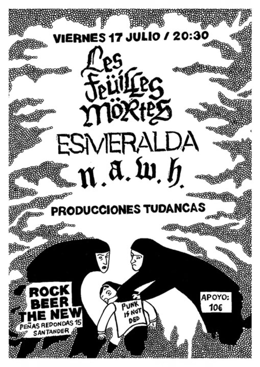 Concierto de Les Feüílles Mörtes, ESMERALDA y N.A.W.H.
