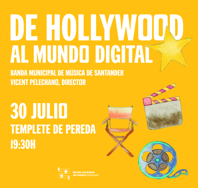 "De Hollywood al mundo digital", concierto de la Banda Municipal