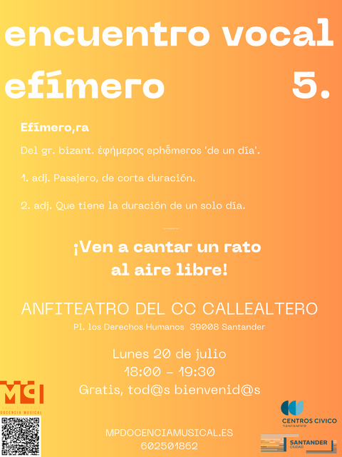 Encuentro vocal efímero 5.