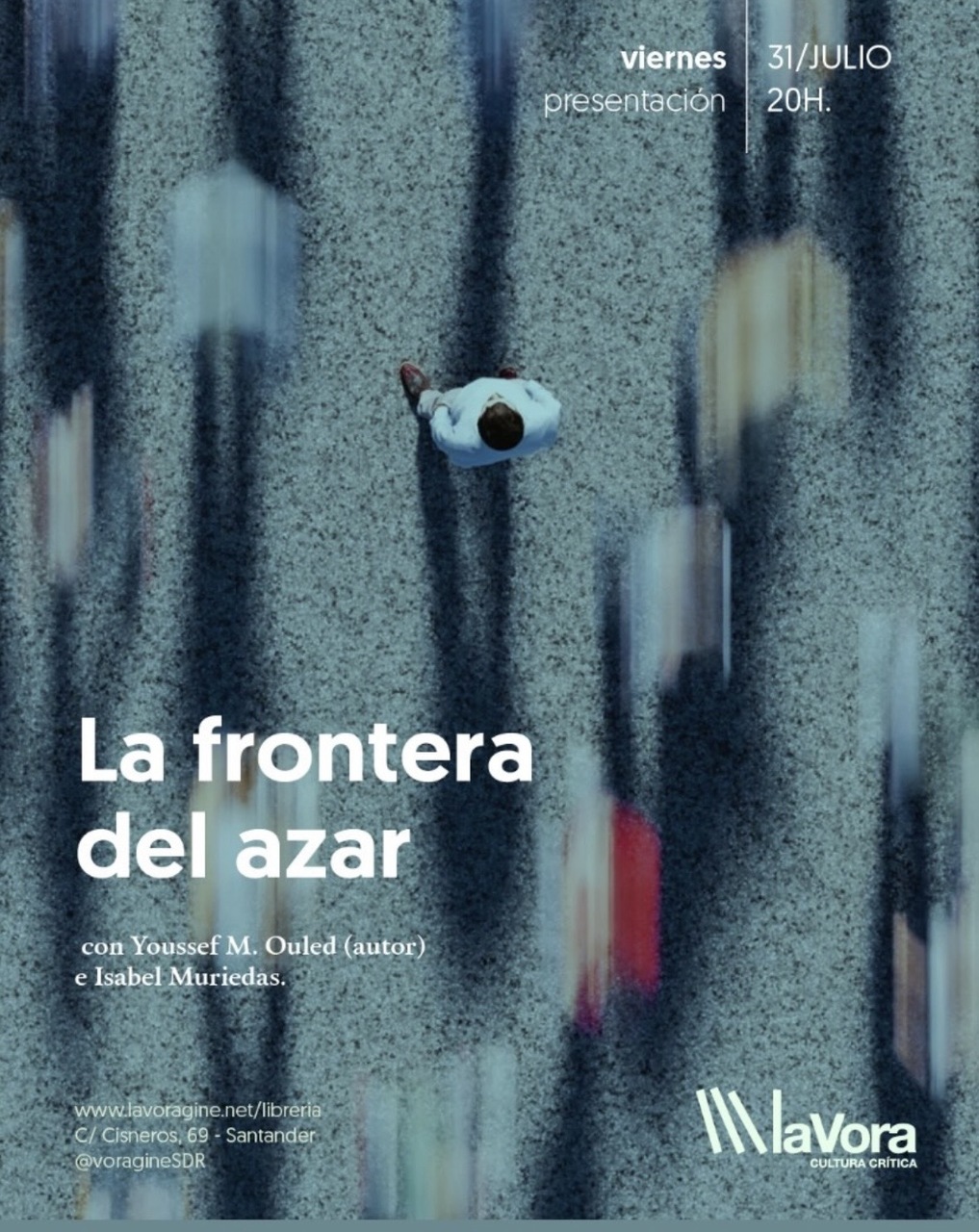 "La frontera del azar", con Youssef M. Ouled (autor) e Isabel Muriedas